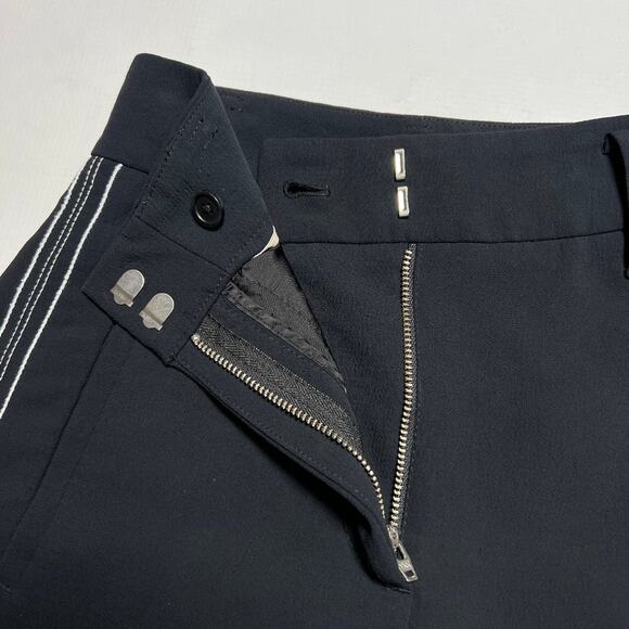 Wilfred Jallade Pant Crepe Cropped High-Waisted SIZE 00 Black Contrast Stripe - Picture 9 of 11